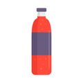 Soda plastic bottle icon flat isolated vector Royalty Free Stock Photo