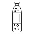 Soda plastic bottle icon, outline style Royalty Free Stock Photo