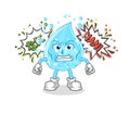 Soda water anime angry vector. cartoon character