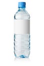 Soda water bottle with blank label Royalty Free Stock Photo