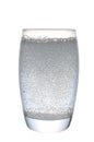 Soda water in glass