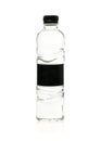 Soda water plastic bottle with blank label. Isolated on white Royalty Free Stock Photo