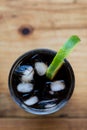 Soda whit ice and lime Royalty Free Stock Photo