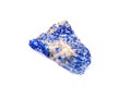 Sodalite gemstones isolated on a white background Royalty Free Stock Photo