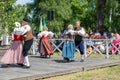 Traditional Midsummer celebration in Sweden Royalty Free Stock Photo