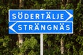 Sodertalje and Strangnas