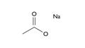 sodium acetate molecule, structural chemical formula, ball-and-stick model, isolated image food additive e262 Royalty Free Stock Photo
