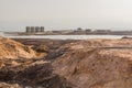 Sodium bromide plant at the saline lake Assal in Djibou Royalty Free Stock Photo