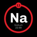 Sodium chemical element Royalty Free Stock Photo