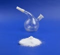 Sodium chloride commonly known as edible salt, is an ionic compound with the chemical formula NaCl. Royalty Free Stock Photo