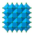 Sodium chloride (rock salt, halite, table salt), crystal structure