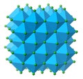 Sodium chloride (rock salt, halite, table salt), crystal structure