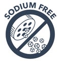 Sodium free stamp for food labeling