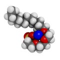 Sodium laureth sulphate detergent molecule. Used in cosmetics, soaps, shampoos, etc