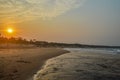 Sodwana bay pristine beach near a lagoon and Isimangaliso wetlan