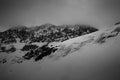 Soelden ski resort in cloudy weather Royalty Free Stock Photo