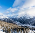 Soelden ski resort Royalty Free Stock Photo