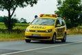 Soest, Germany - August 2, 2019: .ADAC car rides on the road