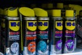 Soest, Germany - August 2, 2019: WD-40 Spray for sale in the store