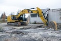 Soest, Germany - December 30, 2018: Cat 323 Hydraulic Excavator Caterpillar