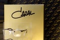 Soest, Germany - January 1, 2019: Cazal glasses for sale. Cazal Eyewear is a luxury sunglass designer based in Germany which