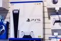 Soest, Germany - June 07, 2022: The PlayStation 5 PS5 console for sale in the supermarket