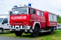 Soest, Germany - September 12, 2021: Magirus Deutz 170 fire truck feuerwehr