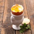 Sof boiled egg Royalty Free Stock Photo