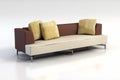 Sofa 3D rendering