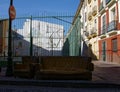 Sofa and armchair left on the street.