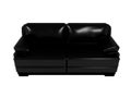 Sofa black leather furniture
