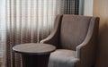 sofa couch and table in hotel room Royalty Free Stock Photo