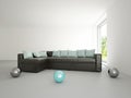 Sofa with cushions