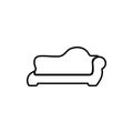 sofa glyph icon. Element of Furniture for mobile concept and web apps icon. Thin line icon for website design and development, app Royalty Free Stock Photo