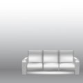 Sofa on gradient background - Vector Illustration