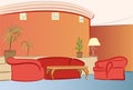 Sofa hotel interior vector