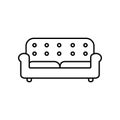 Sofa icon element of furniture icon for mobile concept and web apps. Thin line sofa icon can be used for web and mobile. Premium