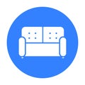 Sofa icon of vector illustration for web and mobile Royalty Free Stock Photo