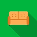 Sofa icon of vector illustration for web and mobile Royalty Free Stock Photo