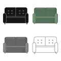 Sofa icon of vector illustration for web and mobile Royalty Free Stock Photo