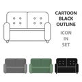 Sofa icon of vector illustration for web and mobile Royalty Free Stock Photo