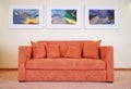 Sofa and pictures