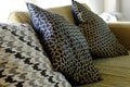 Sofa pillows with beautiful graphic