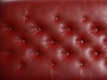 sofa with red leather texture Royalty Free Stock Photo