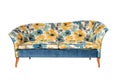 Sofa 2 seater bright antique retro bright pattern material