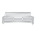 Sofa Icon white on white Royalty Free Stock Photo