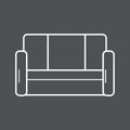sofa. Vector illustration decorative design