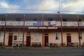 Sofala NSW Australia - 20 May 2022: Australian flag flying at the Sofala Pub, historic hotel Royalty Free Stock Photo