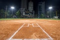 Sofball field located in Jakarta, Indonesia Royalty Free Stock Photo