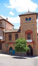 Sofer square facade in Toledo Spain Royalty Free Stock Photo